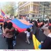 Manifestatie op de Belliardstraat