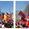 A rmenia  &  B elgium protesting together at Europe